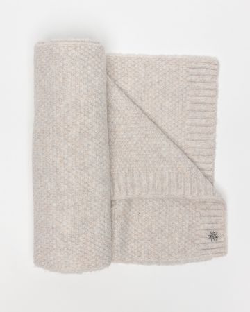 WHITE WOMEN'S KNITTED SCARF 2D25FW8511SC1101