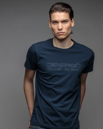 BLUE MEN'S SHORT SLEEVE T-SHIRT 1D26SS4027SS0105