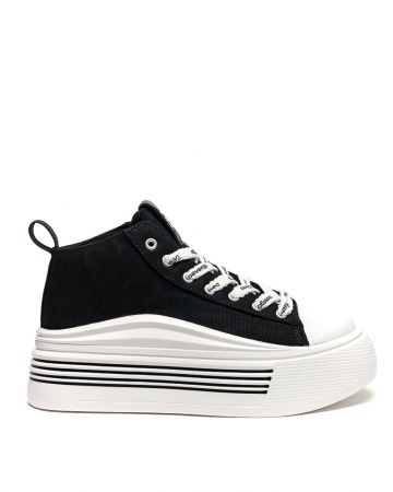 BLACK WOMEN'S SNEAKERS - CASSIE DE25SS3512TP RN